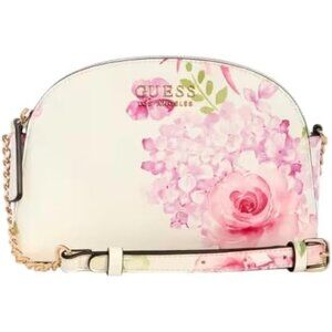 Factory Women's Jennice Floral Faux-Leather Crossbody Bag 8.25W x 5.75H inches
